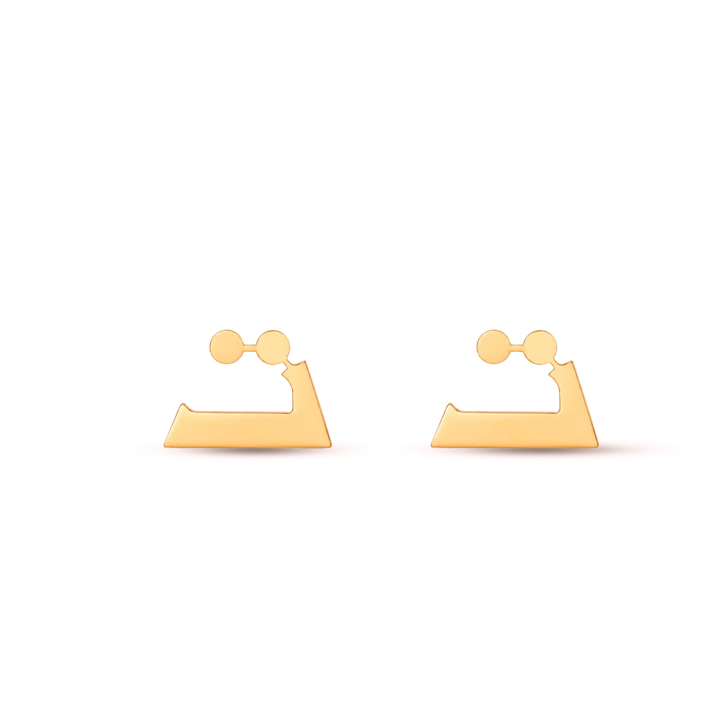 حلق حرف التاء Taa earrings