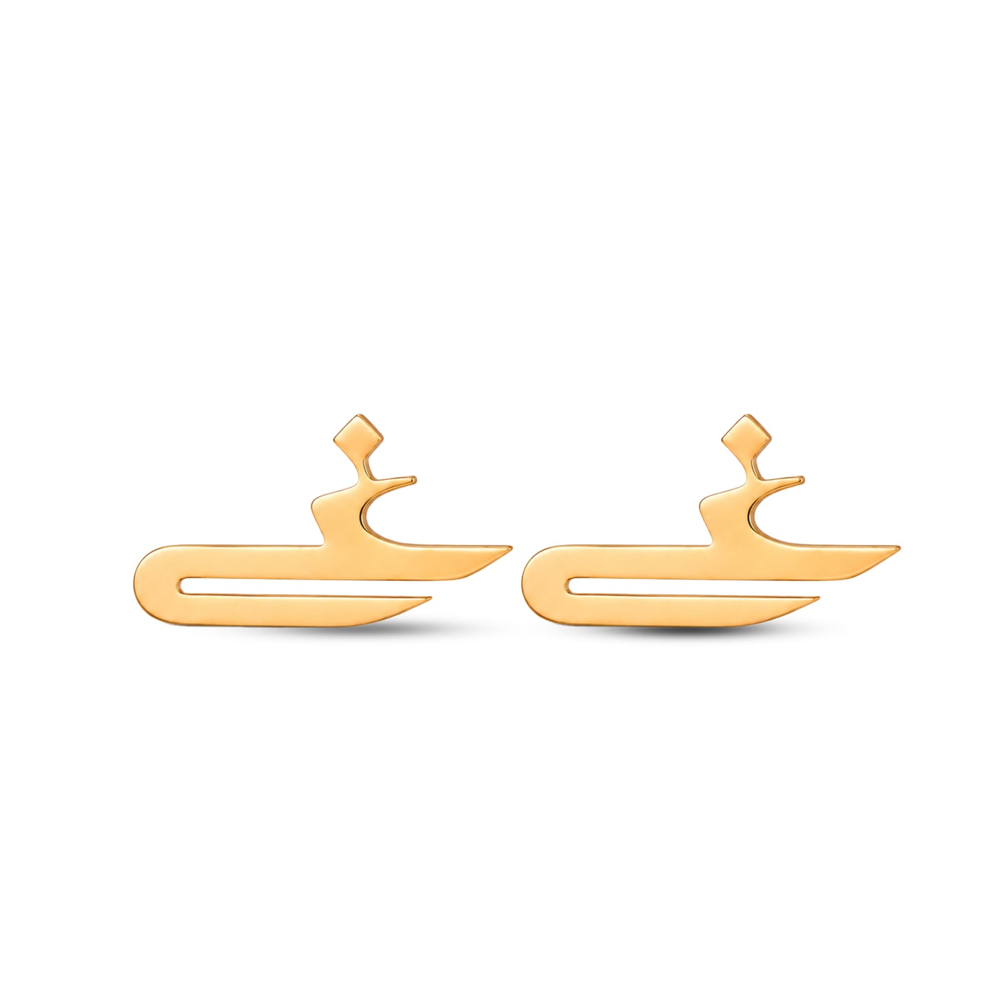 حلق حرف الغين Ghain earrings
