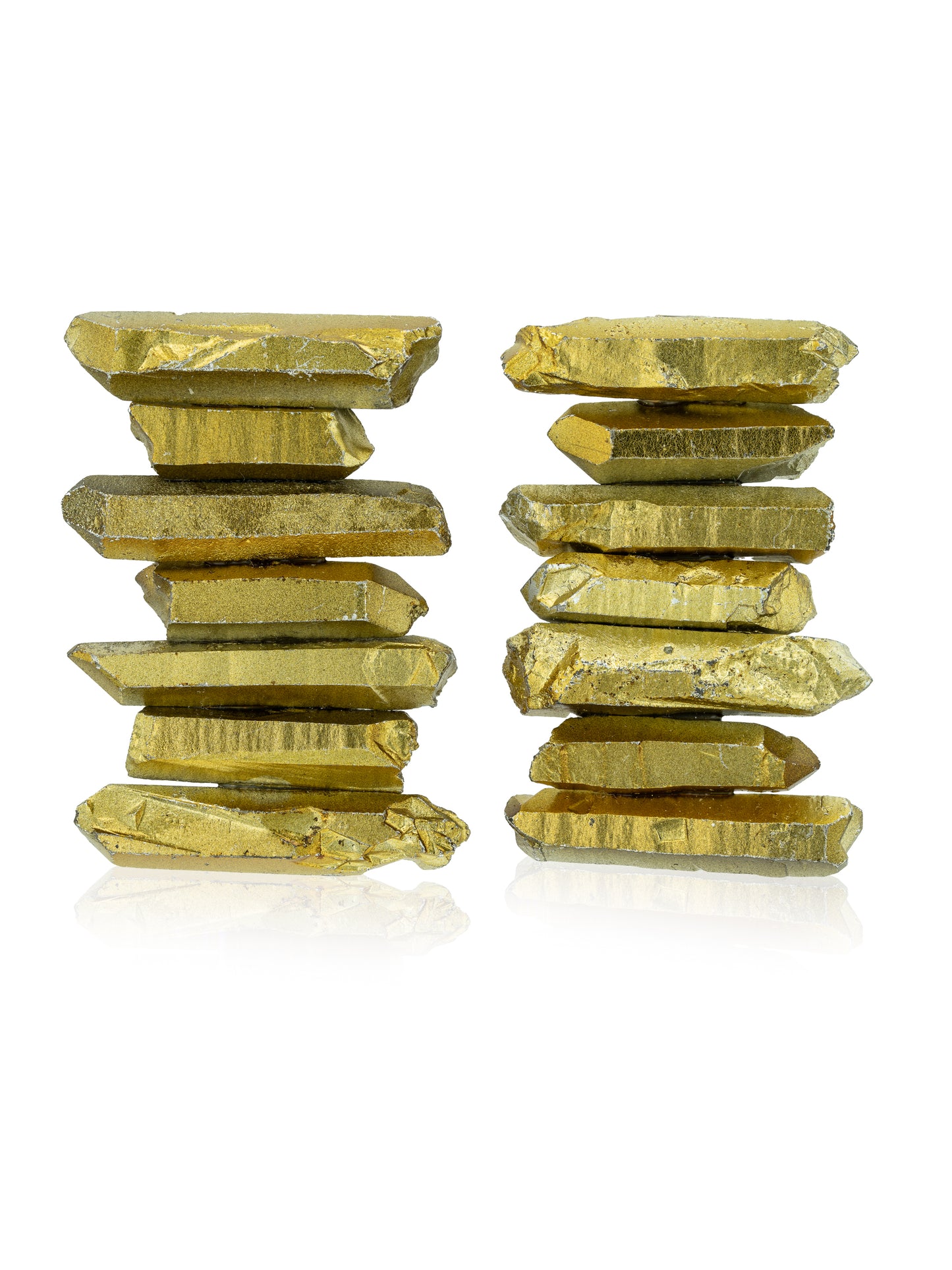 Gold stonehenge earrings