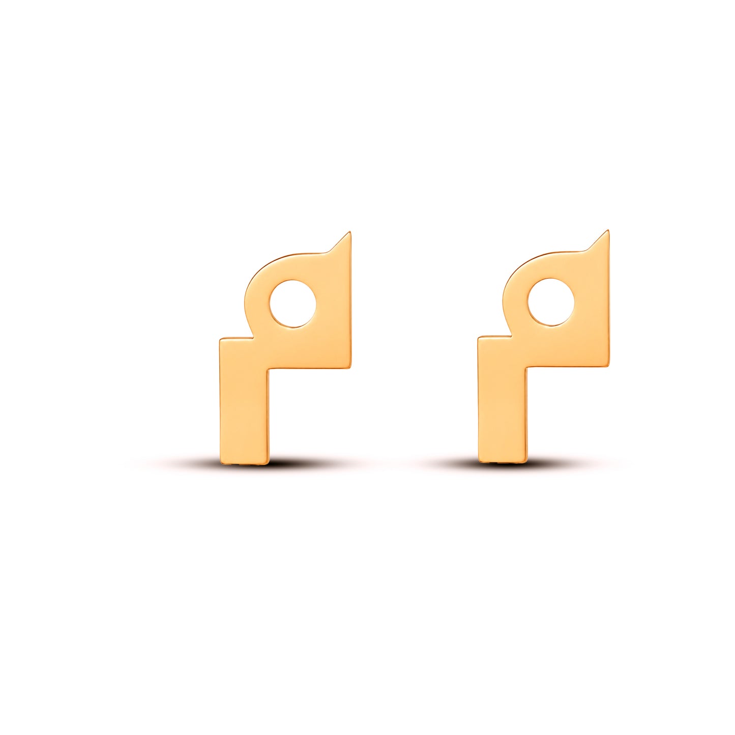 حلق حرف الميم Meem earrings