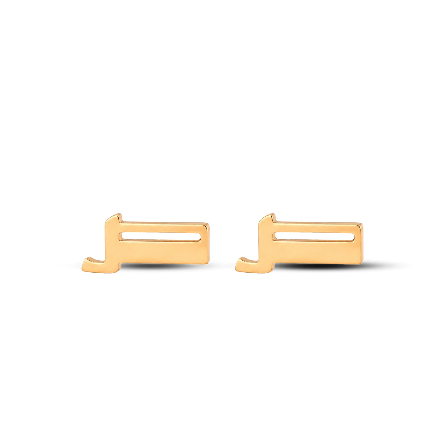 حلق حرف الصاد Saad earrings