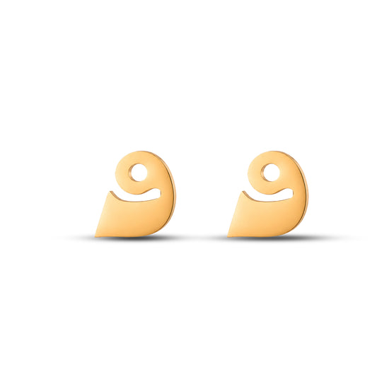 حلق حرف الواو Waw earrings