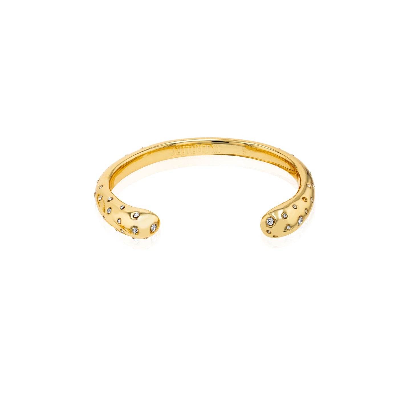 Crystal kenyan brass bangle