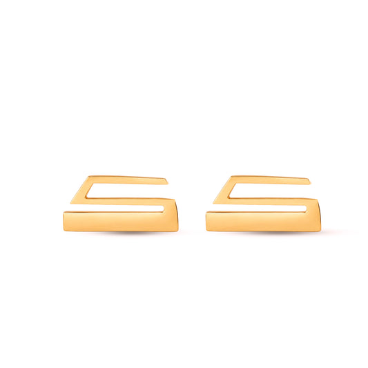 حلق حرف الكاف Kaaf earrings