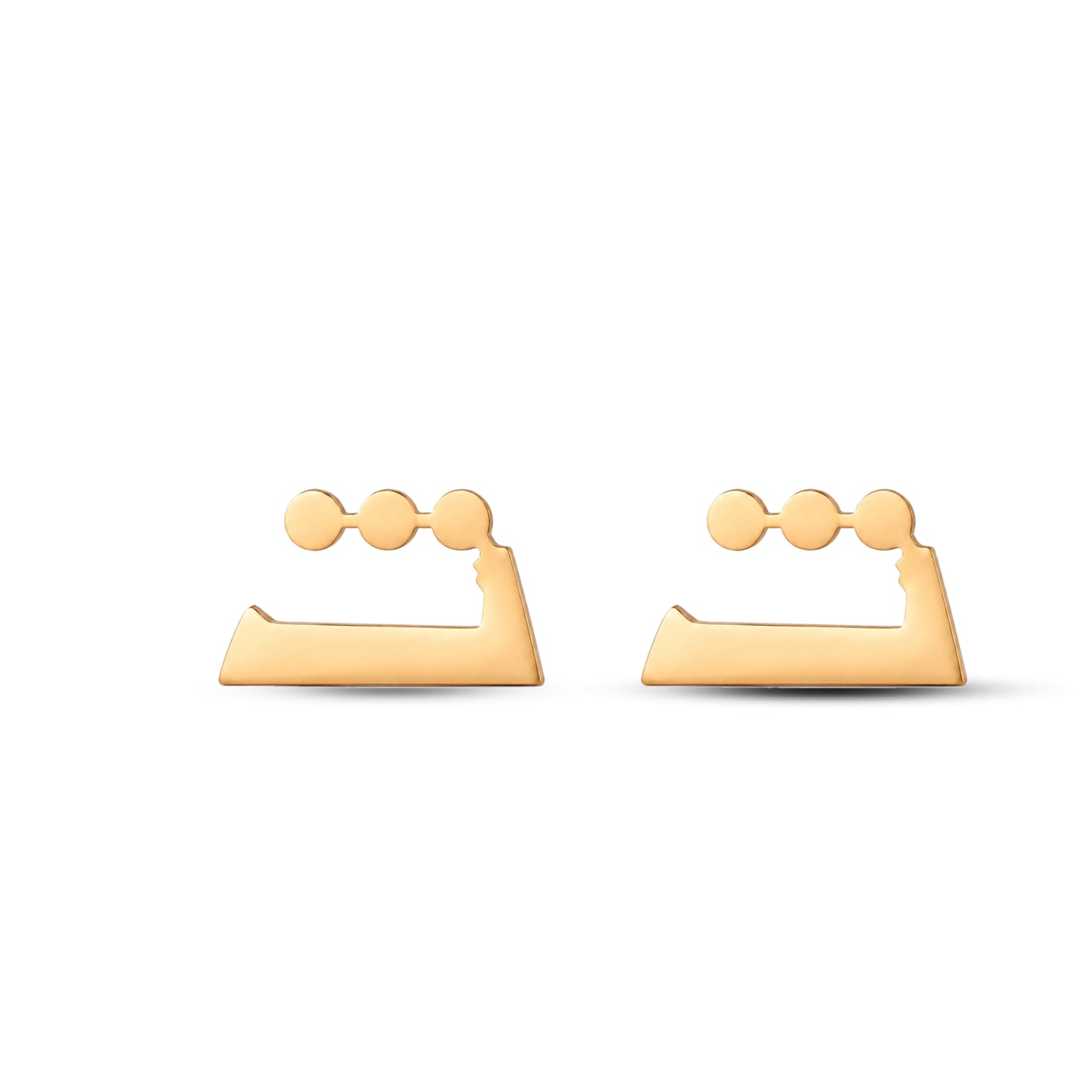 حلق حرف الثاء Thaa earrings