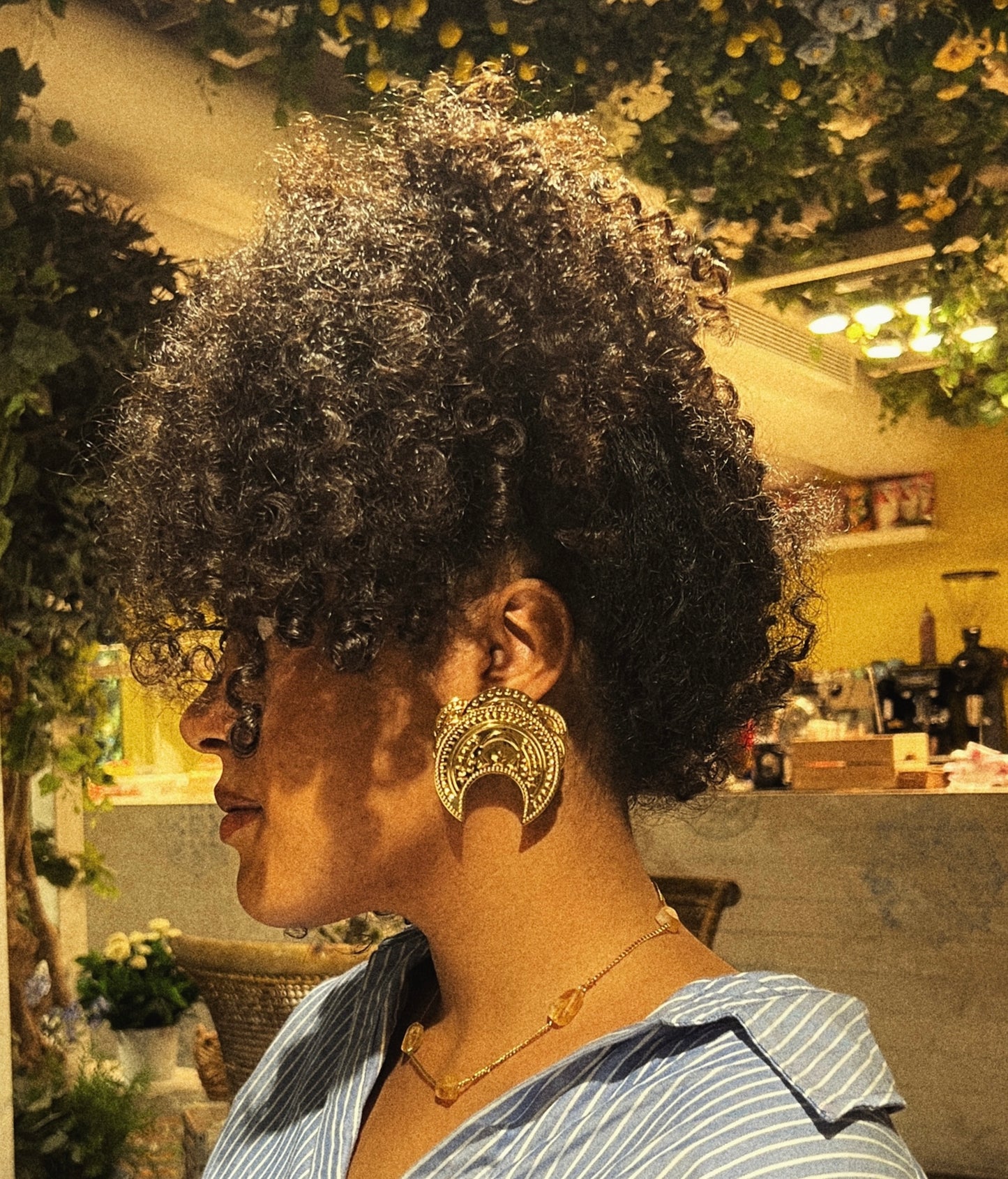 Qamar boba big earrings