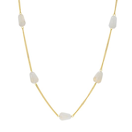 Clear quartz necklace