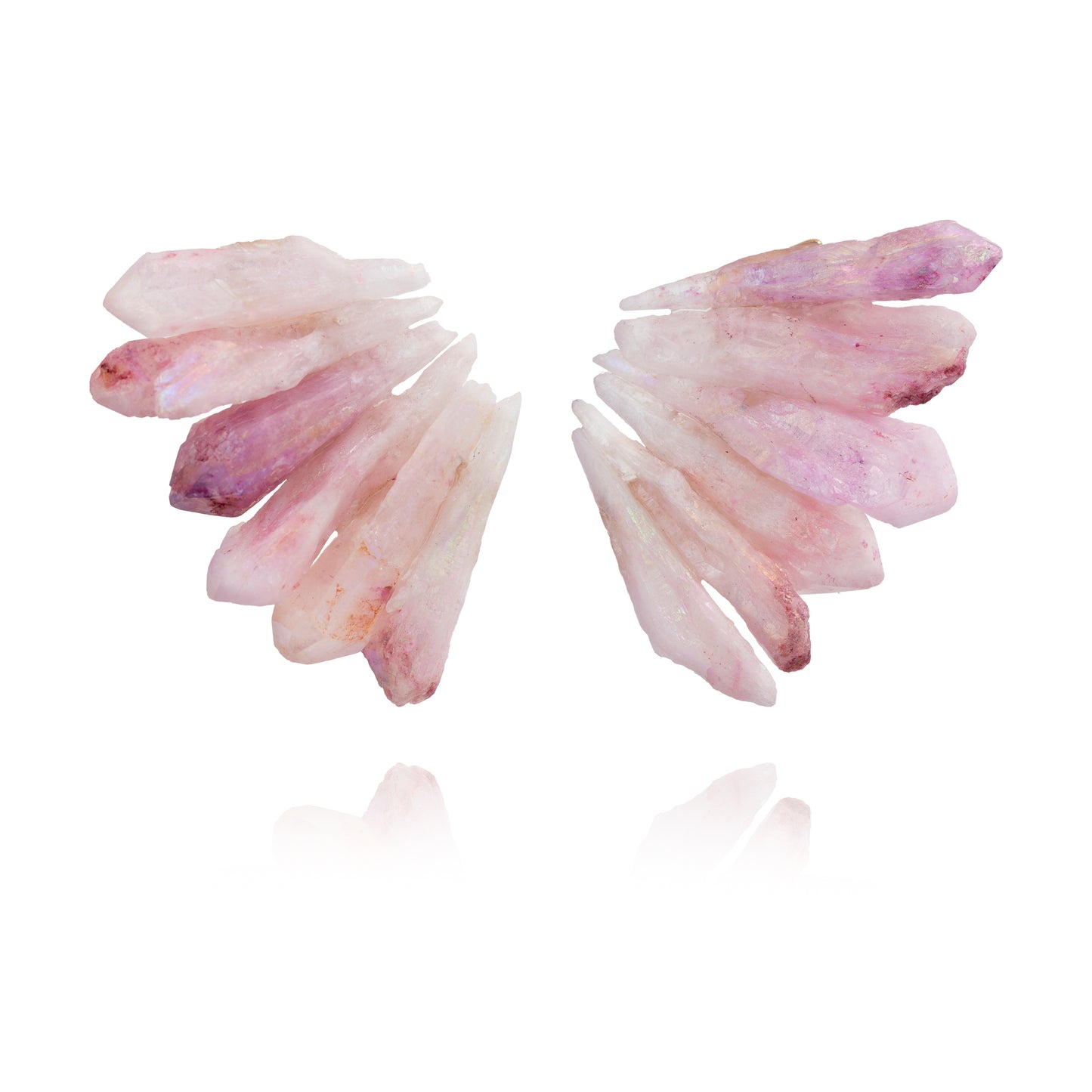 Pink wildflower earrings